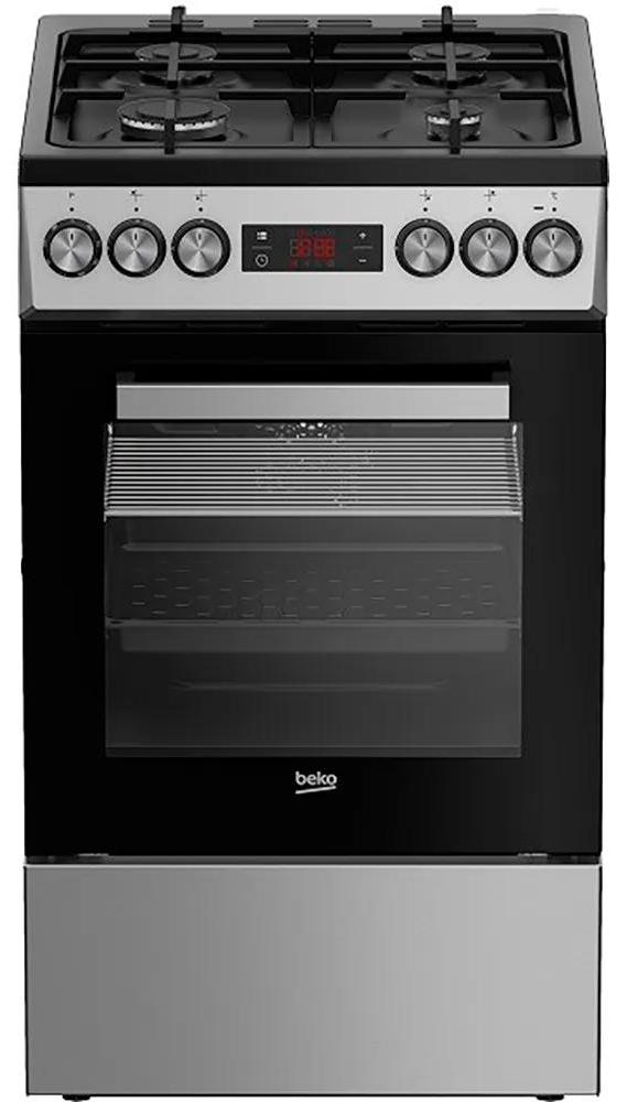 Beko Fsm52332dxdt Butangas-herd Mit Backofen 4 Brennern Silber One Size / EU Plug 220V Silber One Size