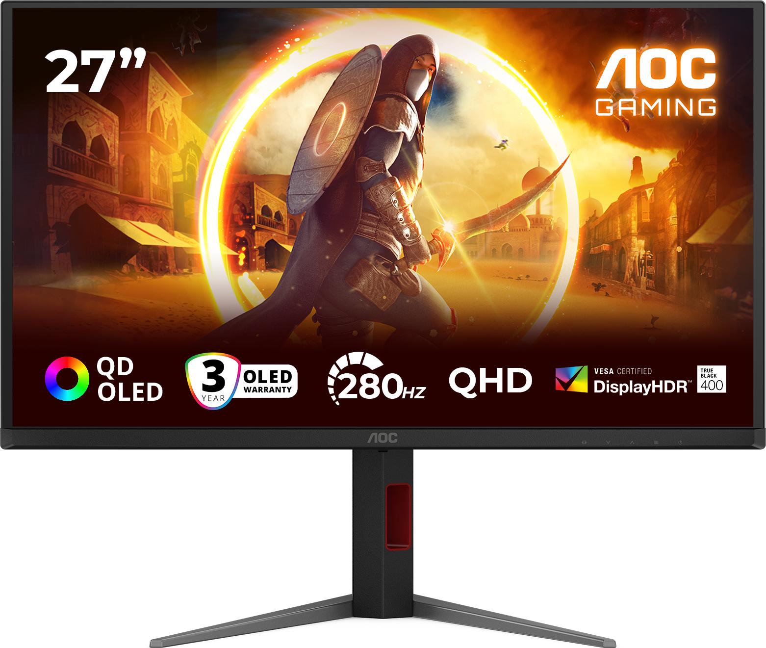 AOC G4 Q27G4ZD/69, 67,3 cm (26.5"), 2560 x 1440 Pixel, 0,03 ms, Schwarz, Rot