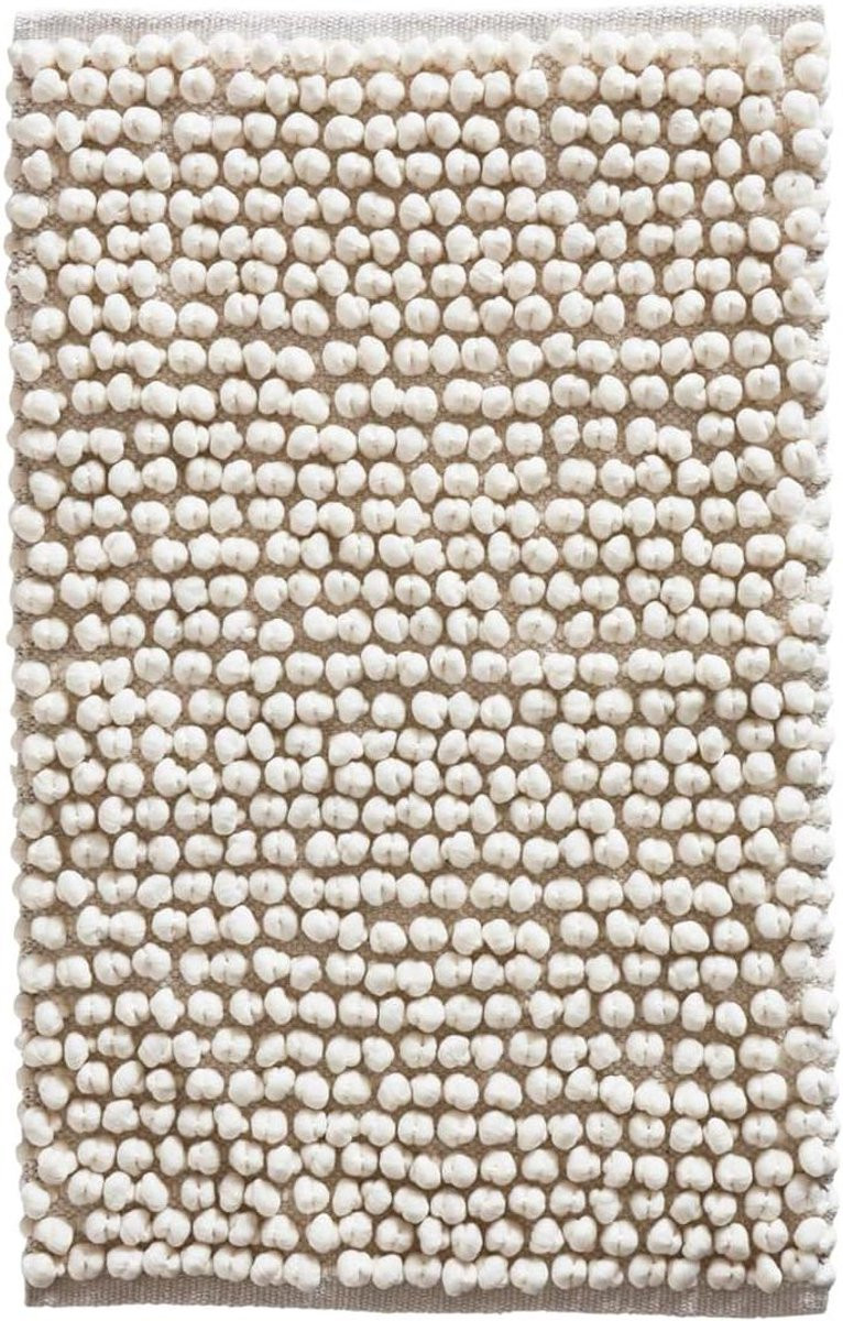 Badmat Hills Popcorn mat Wit 50 x 80 cm