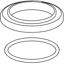 KWC ACTIVO Rosette komplett, chromeline 538140