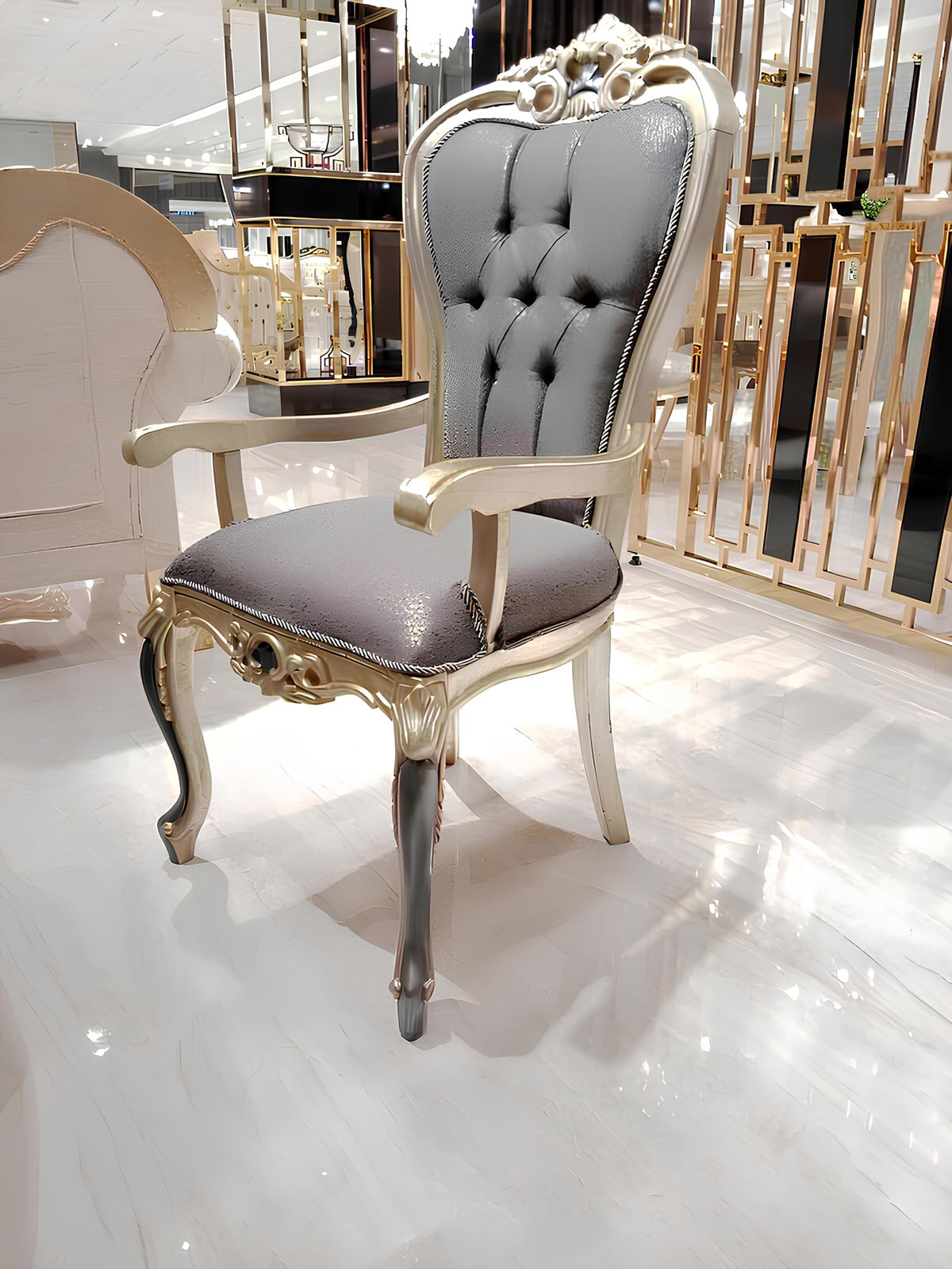 Set van 6 stabiele eetkamerstoelen voor volwassenen