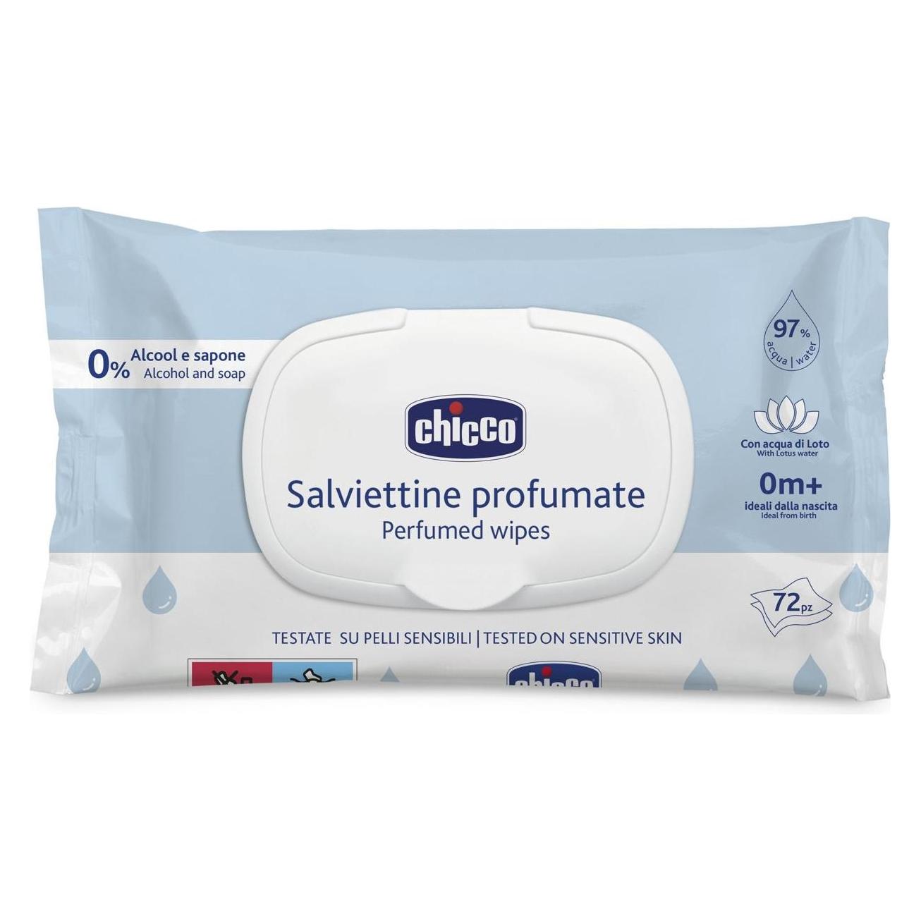 Chicco Reinigungstücher, mit Flip Cover, 72 Stk. - 0m+ (00012050000000)