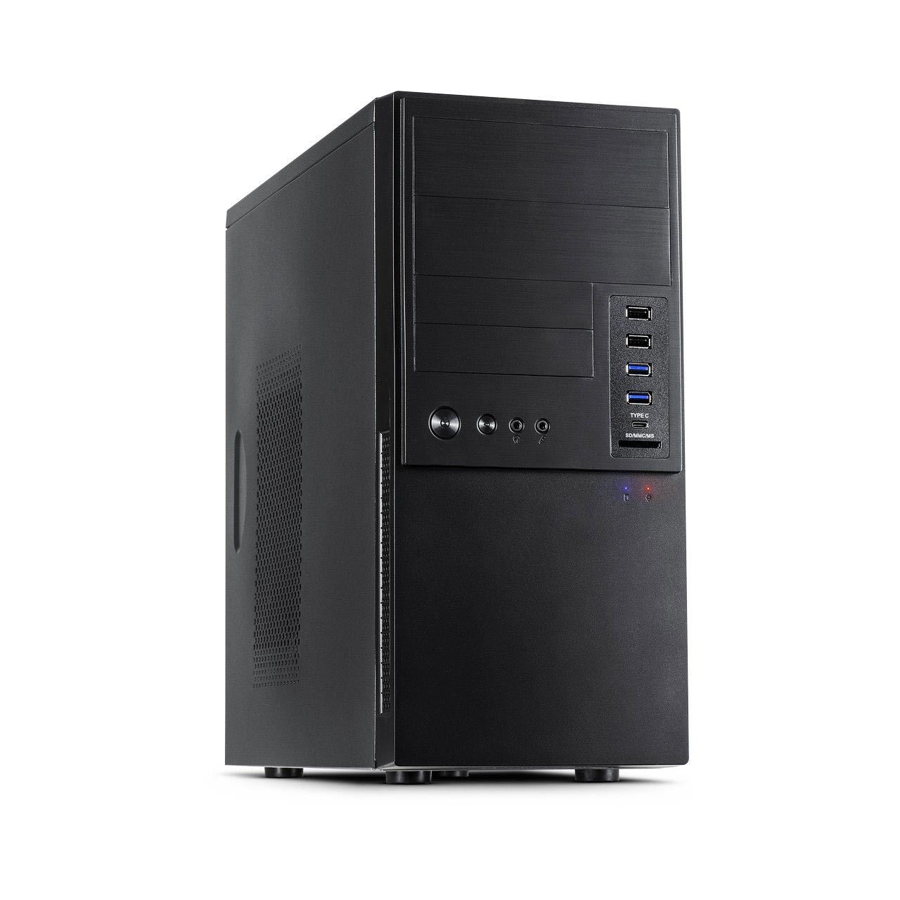 Inter-Tech IT-6865 Mini Tower ohne Netzteil schwarz