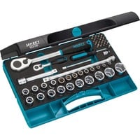 Steckschlüssel-Satz 953HP, 1/4" und 1/2", Werkzeug-Set 47-teilig, mit HiPer Feinzahn-Umschaltknarre