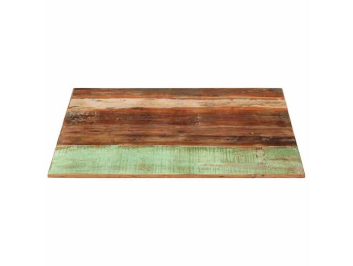 NKOPPFG Tischplatte Quadratisch 80x80 cm Altholz Massiv Recyceltes Tropenholz, Robust, Für Couchtisch, Beistelltisch, Bartisch, Einzigartige Maserung