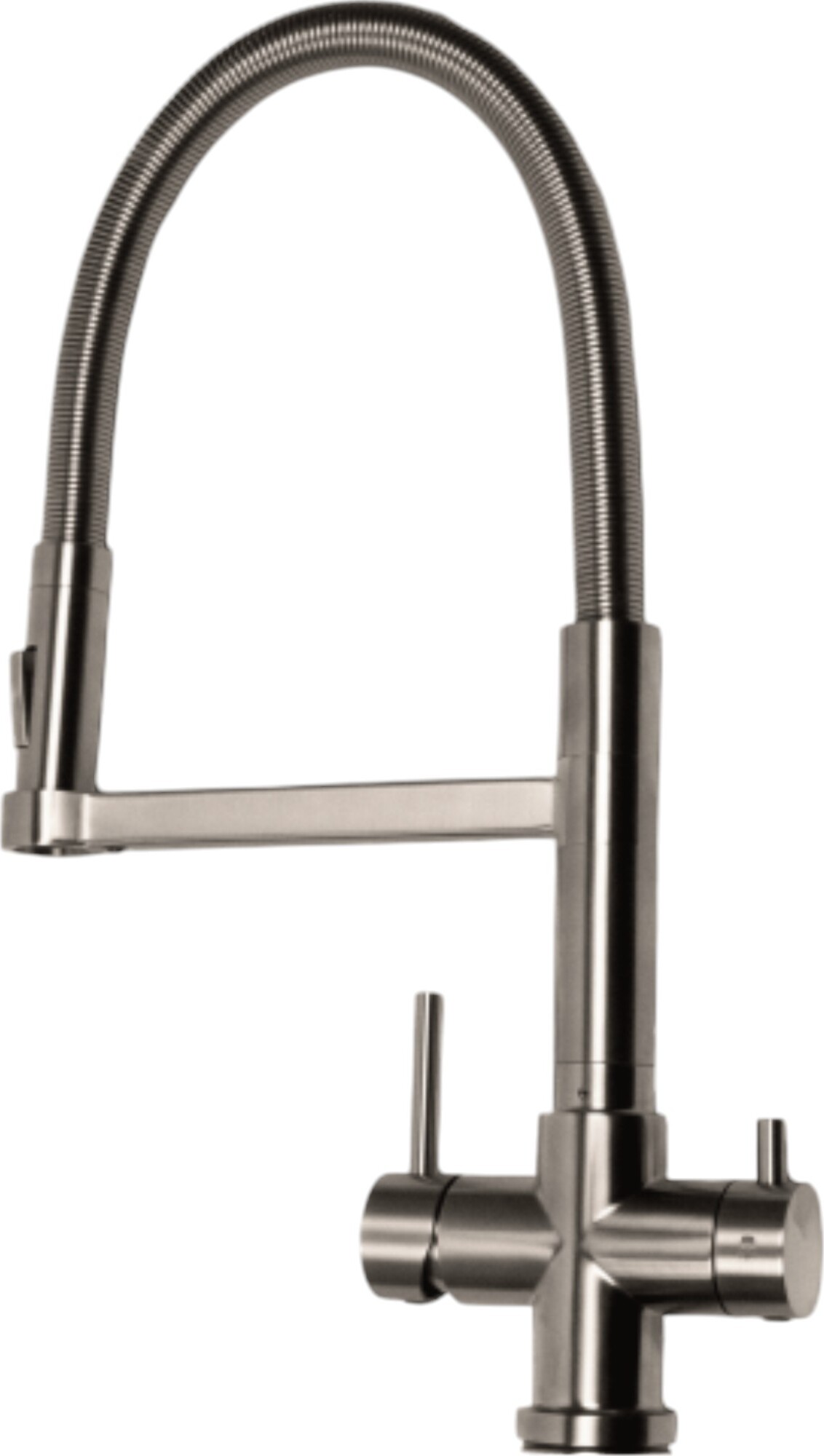 Wasserhahn Küche BieTal BT-551 5-Wege Edelstahl Armatur Schwenkhahn mit Brause