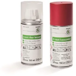 Skoda Lackspray-Set Velvet-Rot Metallic (150 ml Lack / 150 ml Klarlack) Farbcode