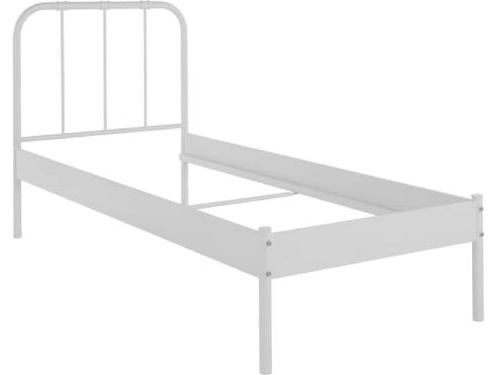 Aaron Bett 90x200 cm aus Metall in weiß