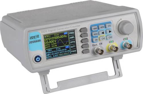 Joy-it JDS6600 Funktionsgenerator netzbetrieben 0 Hz - 60 MHz 2-Kanal Sinus, Dreieck, Rechteck, Puls, Rauschen, Lorentzkurve
