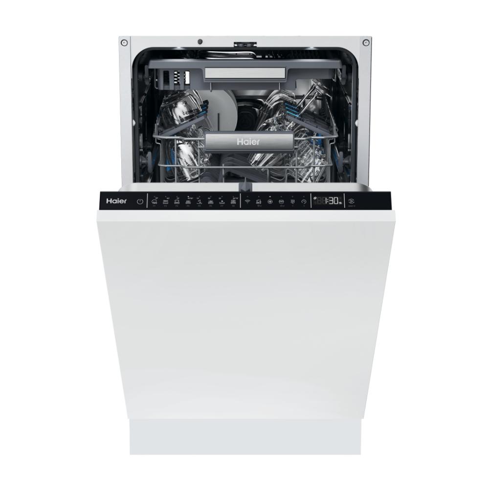 Haier I-Pro Shine Series 4 XI1C1TB4LPCFB, Voll integriert, Single (45 cm breit), Schwarz, Touchsteuerung, 11 Maßgedecke, B