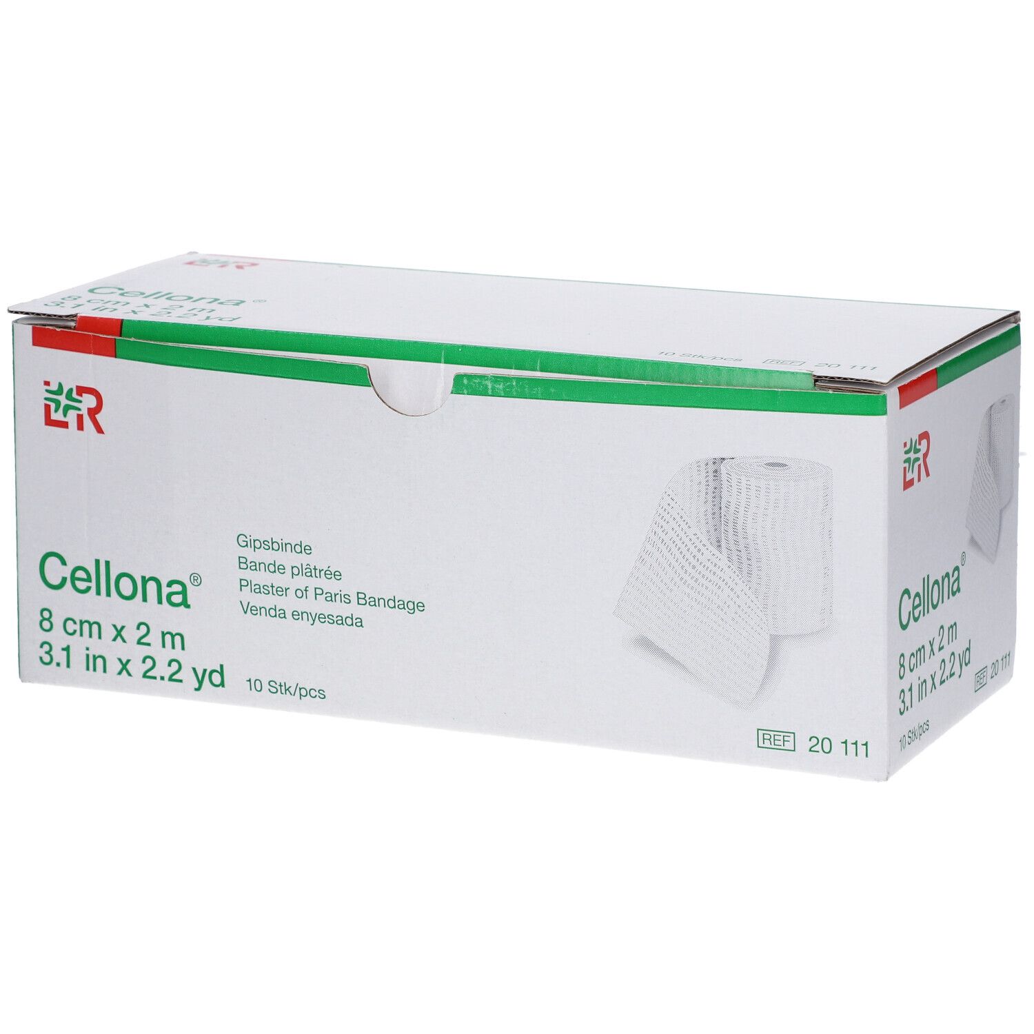 Cellona Gipsbinden 8 cmx2 m 10 St Binden
