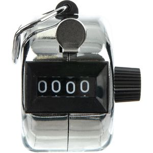 Hedue Handzähler E001 4-stellig, aus Metall, mit Fingerring, mechanisch