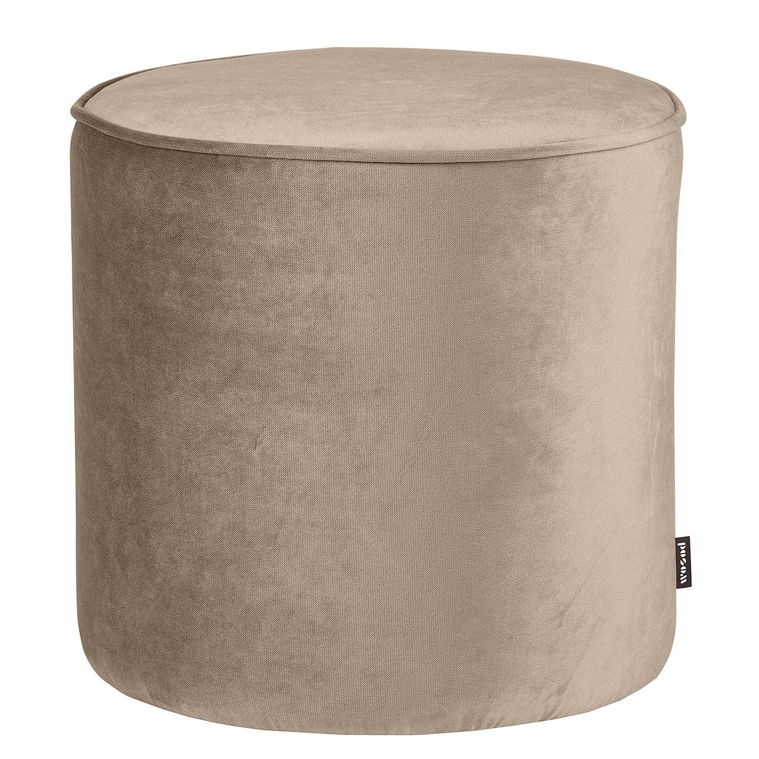 WOOOD Sara Poef Hoog - Velvet - Khaki - B/D/H: 46 x 46 x 46 cm