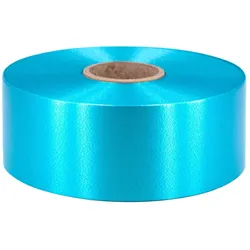 Star 100m Geschenkband Ringelband 50mm wasserfestes Kunststoff Dekoband Polyband zum Basteln Weihnachtssterne Autoschleifen Schleifenband Maibaum Türkis
