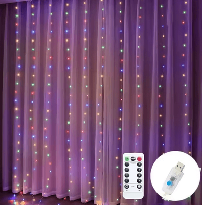 Inspire Curations USB Cascading Garland Fairy Lights rgb 3mx1m 8 Mode remote
