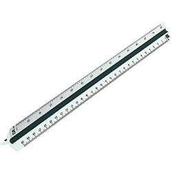Rumold 150KE/1/30 Architekt 1 Dreikantmaßstab Kunststoff Weiß 30 cm