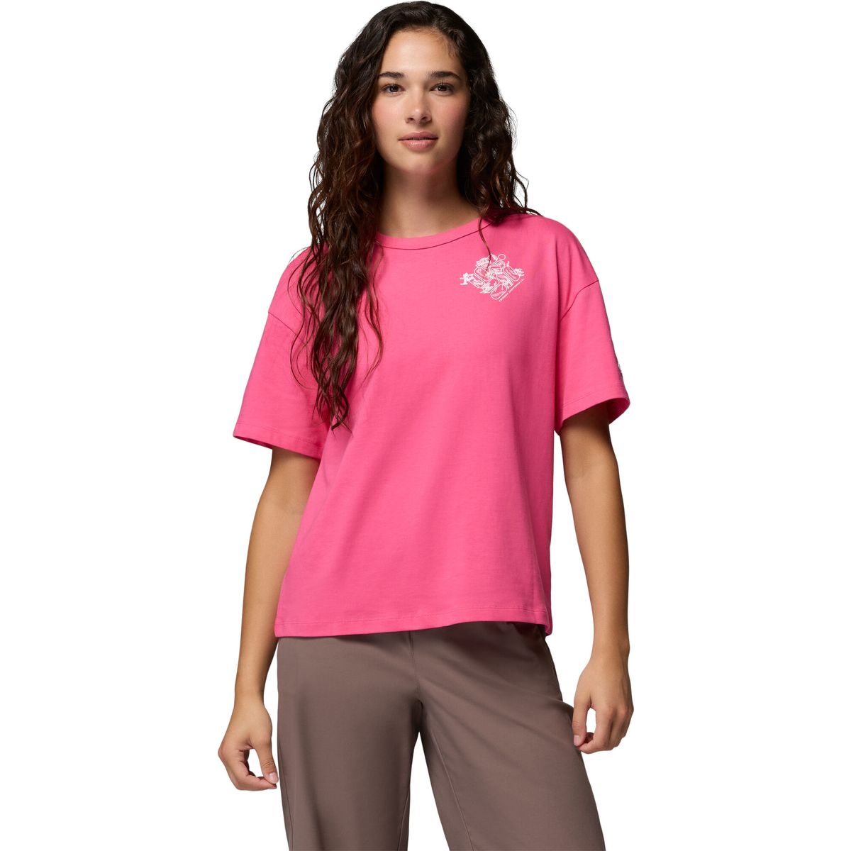 Columbia Women's CSC Heavyweight Graphic T-shirt nico, wintery excitement (657) XL 215496-2154961-657-XL