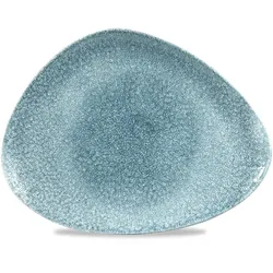 Churchill Raku Topaz Blue  Chefs Platte Dreieckig 20x15cm