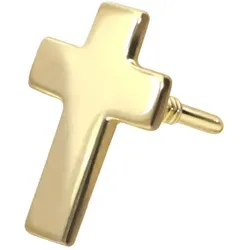 14 Karat Gold Schraubaufsatz mit Außengewinde KREUZ
