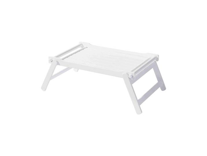 Livetastic Serviertablett, Weiss, Holz, Mahagoni, vollmassiv, 58x23x36 cm, Geschirr, Tischkultur & Serviergeschirr, Tabletts
