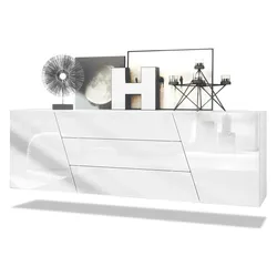 SIDEBOARD Houston Weiß Hochglanz