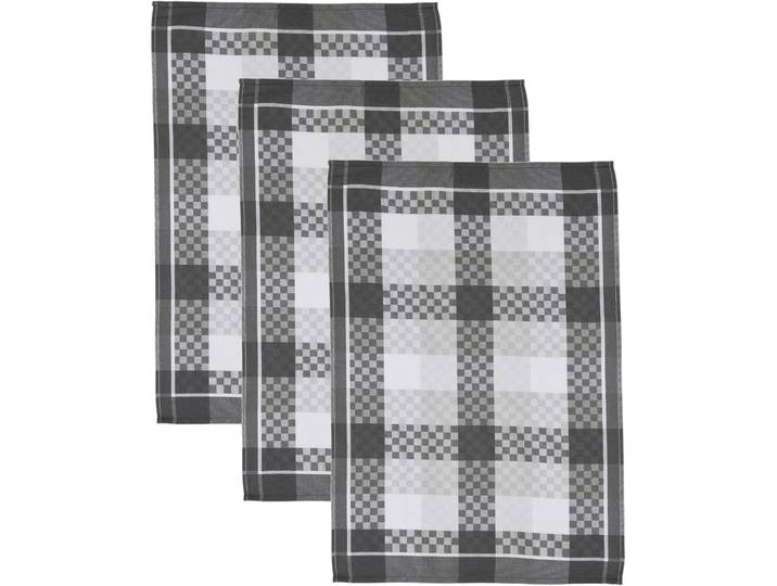 Geschirrtuch ROSS SUPERIOR , schwarz (anthrazit, weiß, grau), B:50cm L:70cm, 100% Baumwolle, Geschirrtücher, Geschirrtuch, aus 100% Baumwolle, 50x70 cm