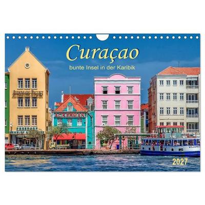 Curaçao - bunte Insel in der Karibik (Wandkalender 2027 DIN A4 quer), CALVENDO Monatskalender