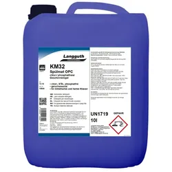 Langguth KM32 Spülmat OPC 12 kg Spülmaschinenreiniger Flüssigreiniger chlorfrei