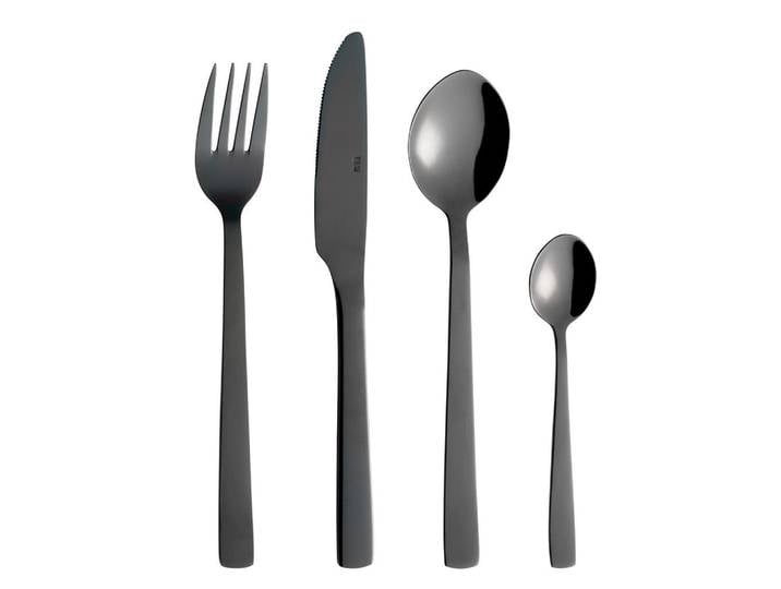 Aida Besteckset Raw, Gold, Metall, 48-teilig, 25.5x7.2x36 cm, lebensmittelecht, Essen & Trinken, Besteck, Besteck-Sets