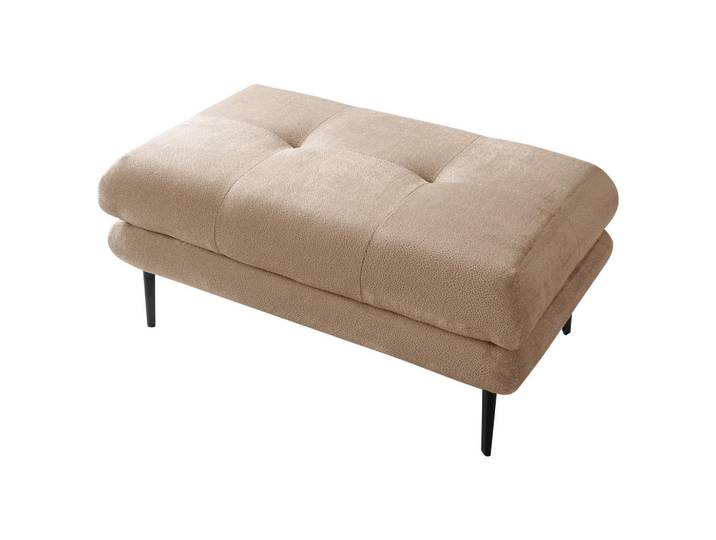 Mid.you Hocker, Beige, Metall, rechteckig, 80x48x80 cm, Made in EU, Wohnzimmer, Hocker, Sitzhocker