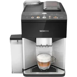 Siemens TQ513R01, Kaffeevollautomat, Schwarz, Silber