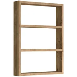Helloshop26 - 3-stufiges Küchenregal 60 x 43 x 9 cm rustikale Eichenoptik