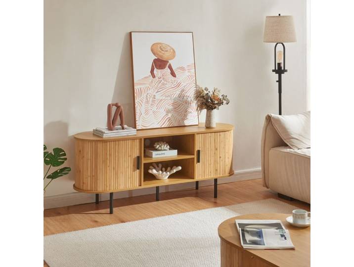 Meuble TV Tvedestrand 140 x 40 x 55 cm naturel