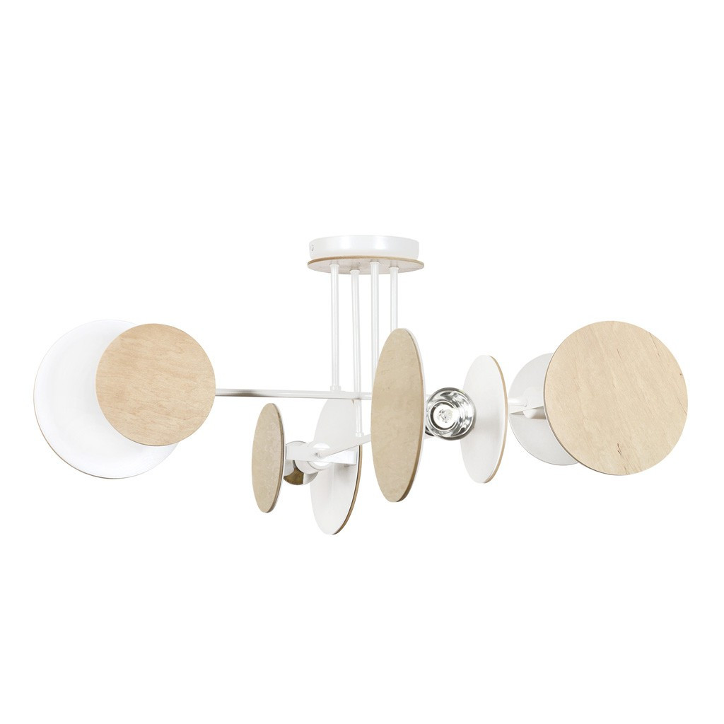 Emibig Zita Plafondlamp Wit - 4x E27 60W