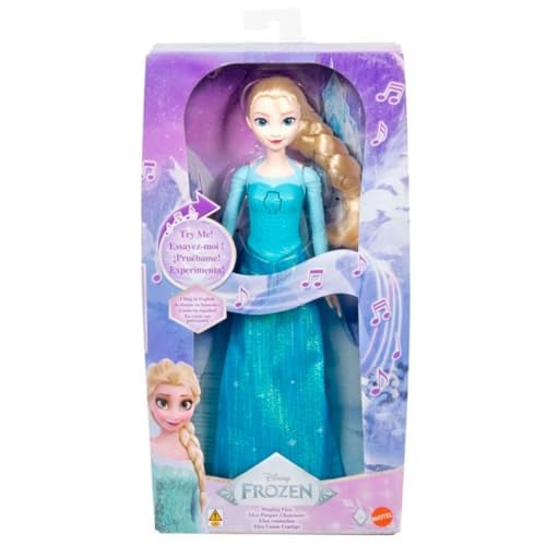Mattel Disney Frozen Elsa zingende modieuze pop met geluidseffecten JDX48