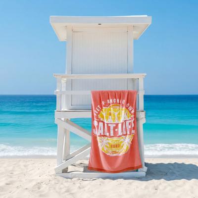 Weekend Forecast Beach Towel by Prepac Manufacturing in Coral (Size ONE SIZE)