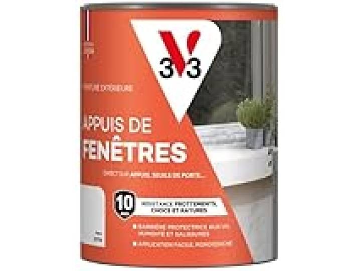 V33 Peinture pour appuis de fenêtres, Blanc 1L