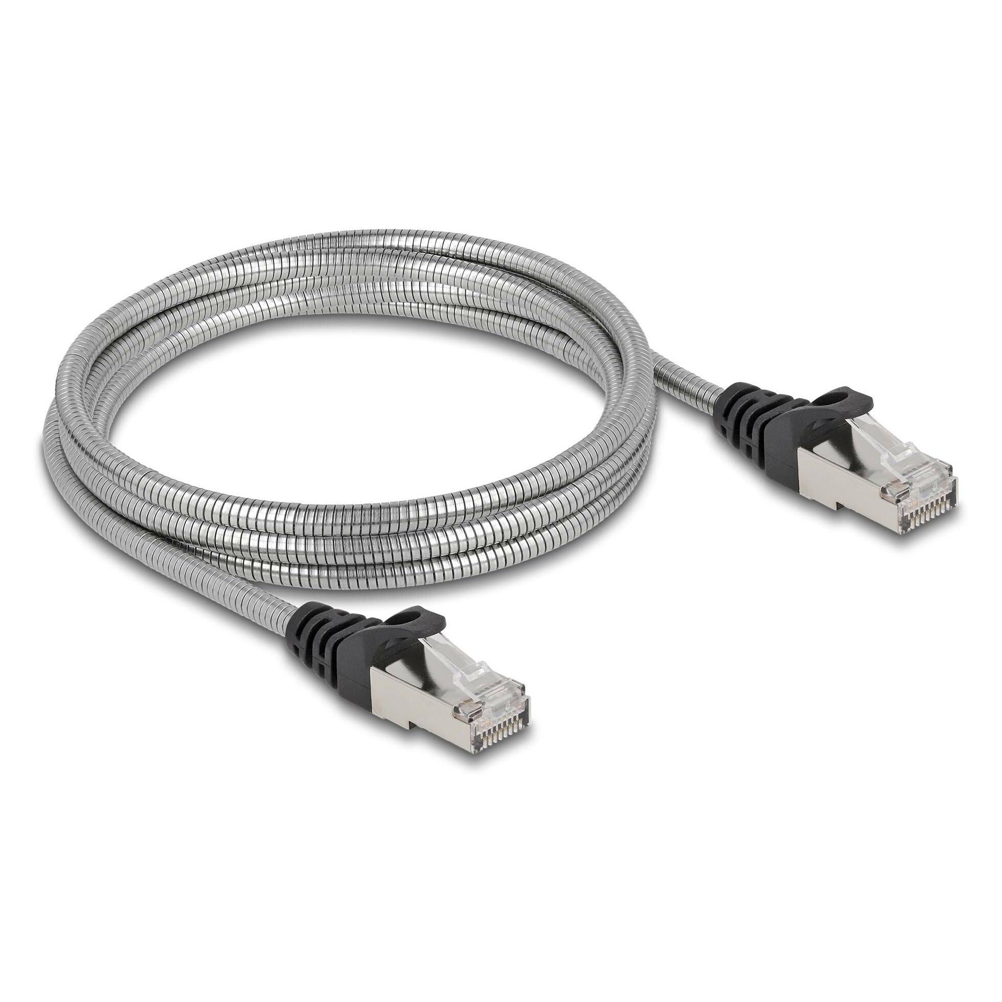 Delock RJ45 Kabel Cat.6A U/FTP mit Metallmantel 2 m (U/FTP, CAT6a, 2 m) (80109)