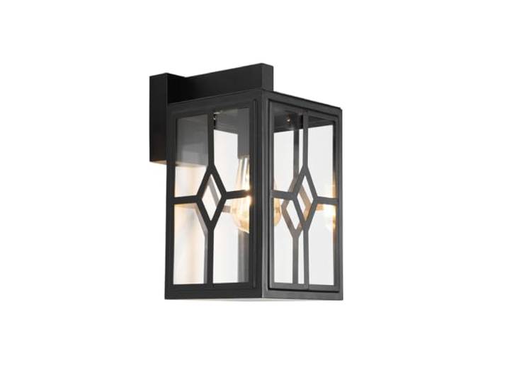 Qazqa dover - Applique murale - 1 lumière - L 17.2 cm - Noir - Classique/Antique - éclairage extérieur