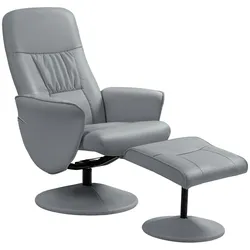 RELAXSESSEL mit Hocker, Fernsehsessel, TV Sessel mit Liegefunktion, Kunstleder