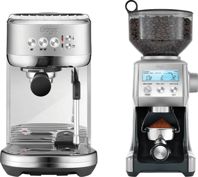 Sage the Bambino Plus RVS Koffiemachine met Koffiemolen