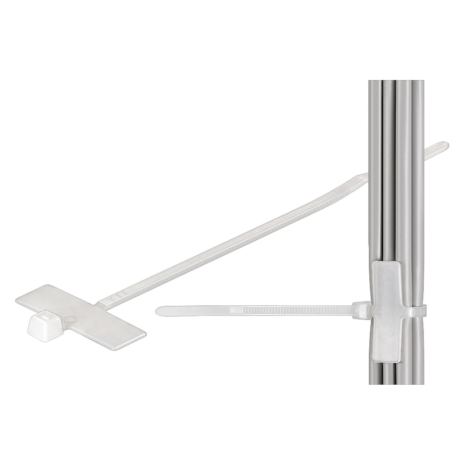 Goobay fixpoint Kabelmarker-Halter (Kunststoffkabelbinder, 100 mm, 100 Stk.) (17095)