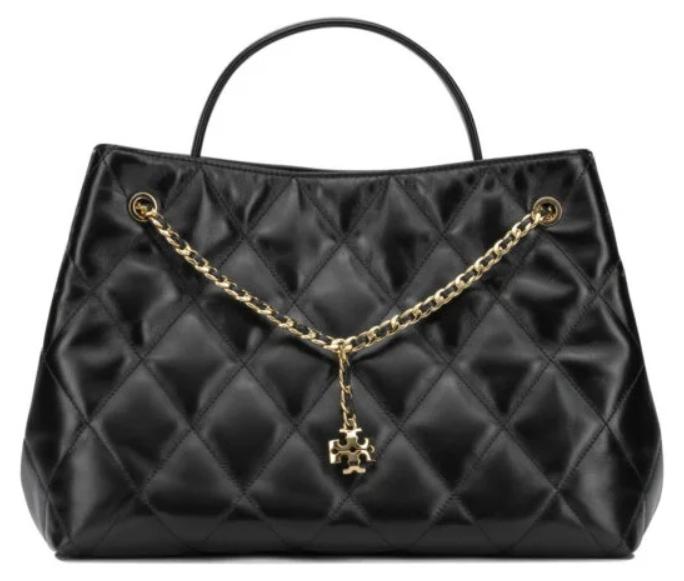 TORY BURCH Handtasche aus Leder, Damenmodell, schwarz - EINZELN
