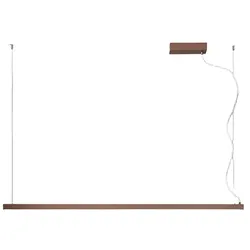 35-W-LED-Pendelleuchte, modernes Design, metallbraunes Aluminium, dimmbare Farbtemperatur, abgehängte Deckenrosette für elegante Umgebungen – Perenz