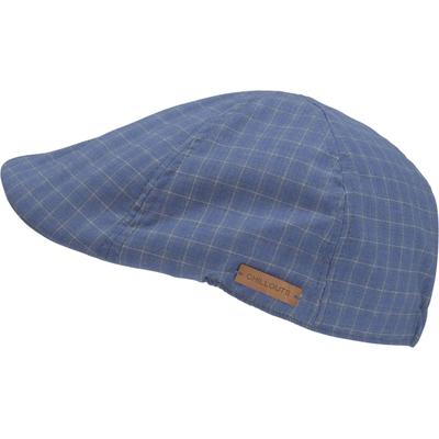 Schiebermütze CHILLOUTS "Samsun Hat", Herren, Gr. L/XL, blau, Kunstfaser, kariert, Mützen, mit feinem Karomuster & modernem Schnitt