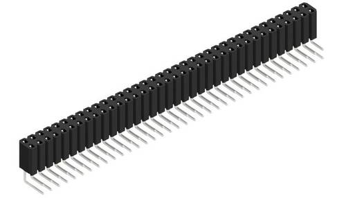 Fischer Elektronik Buchsenleiste (Standard) Anzahl Reihen: 2 10026639 10St.