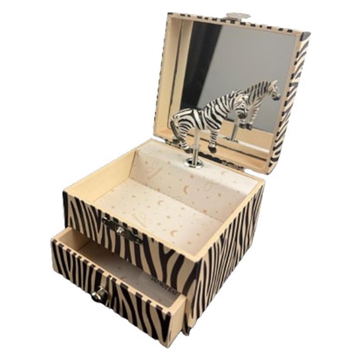 Trousselier Musikspieldose m. Schublade Zebra (S20807)
