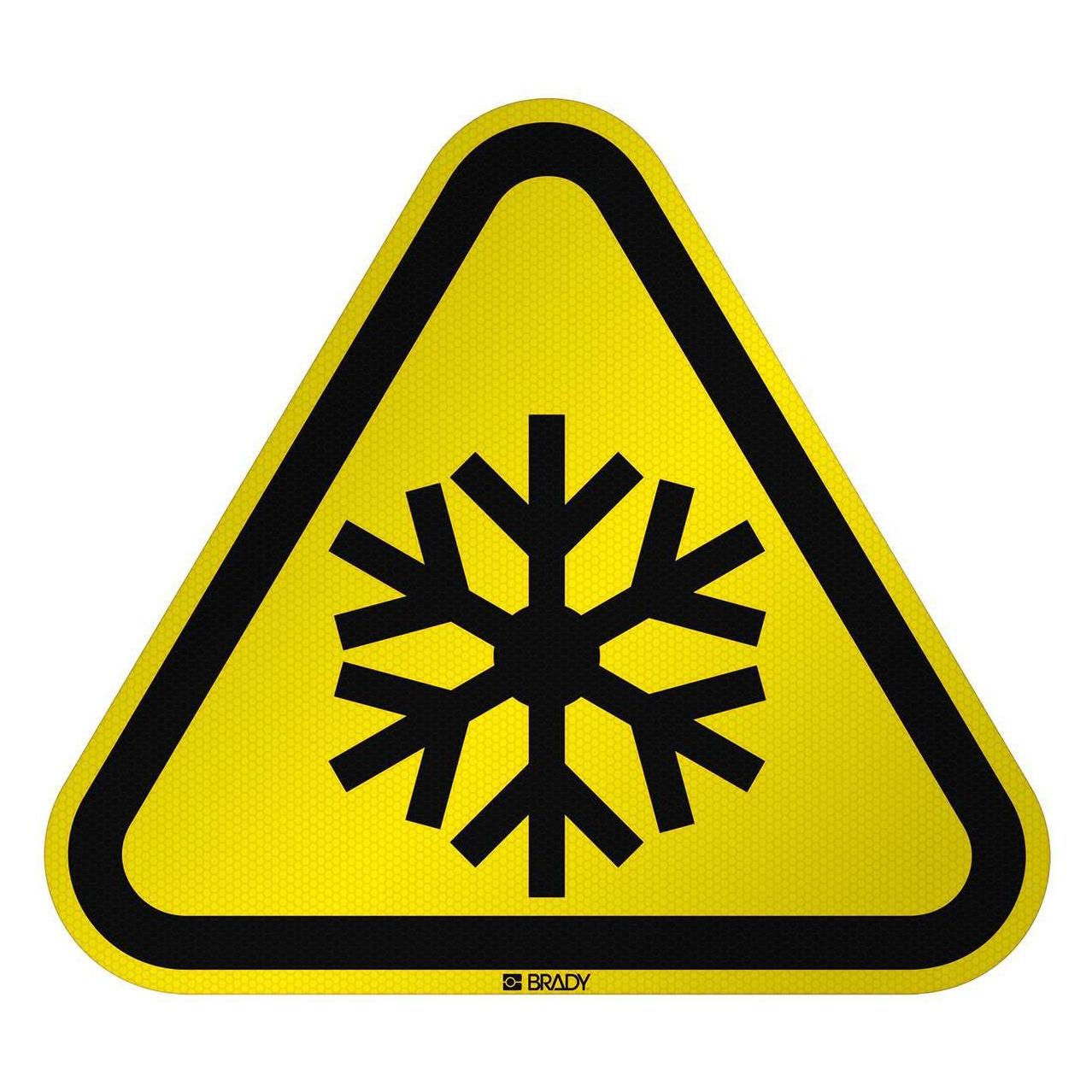 Brady ISO Safety Sign Warning Low (W/W010/NT/RFL-TRI310-1)