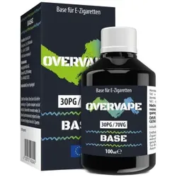 Overvape Base Basisliquid 100ml / 30PG/70VG