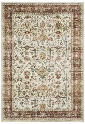 Vista Home Sunderland Vintage Bordered Machine Washable Area Rug Mat